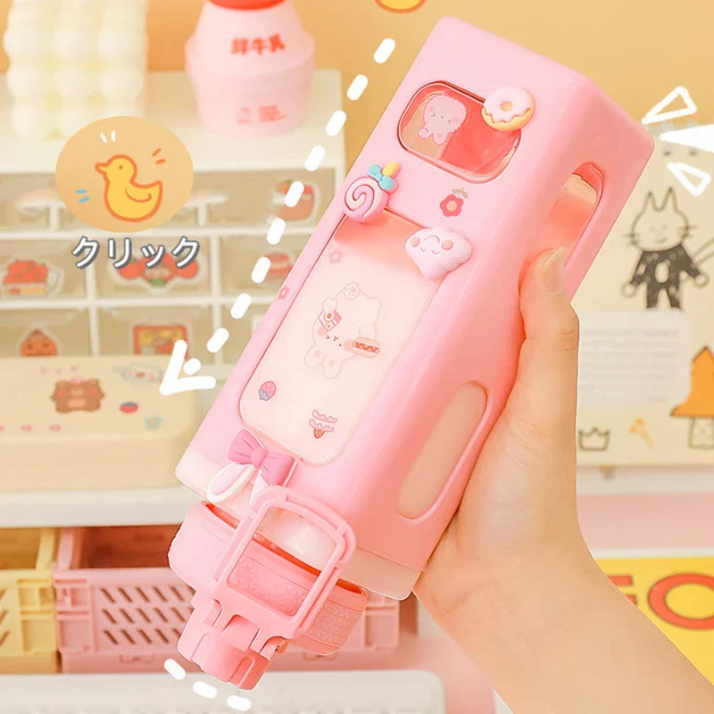 Kids BPA Free Water Bottle With Straw