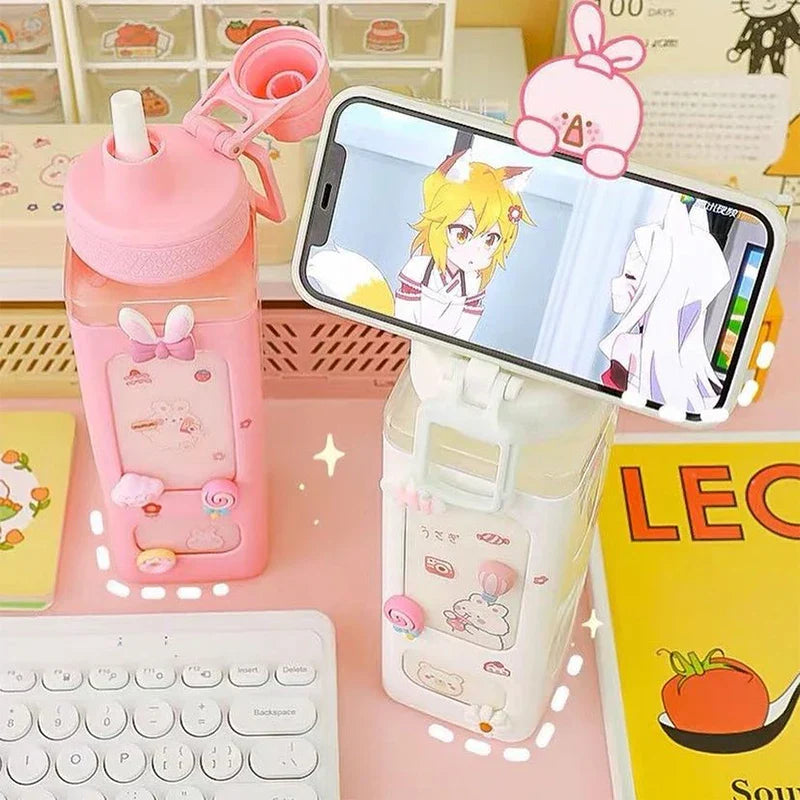 Kids BPA Free Water Bottle With Straw