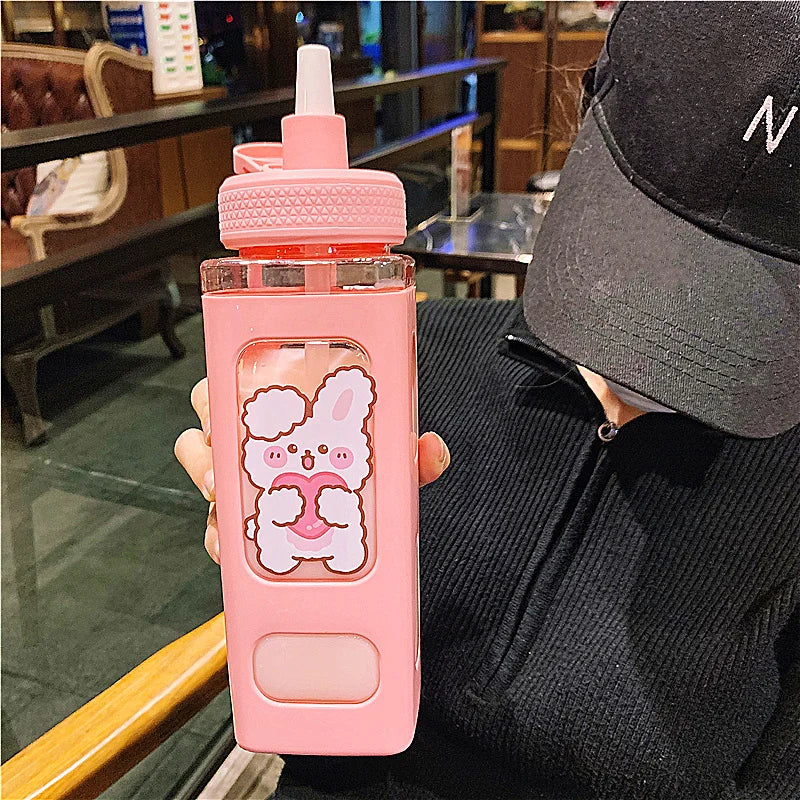 Kids BPA Free Water Bottle With Straw