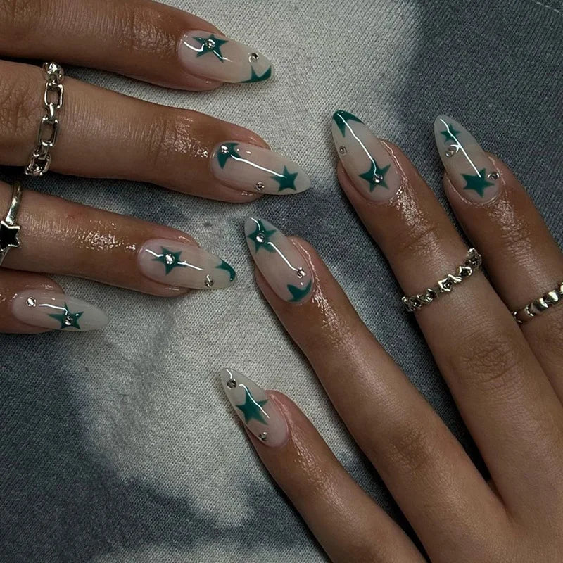 24Pcs Y2K Almond Press-On Nails