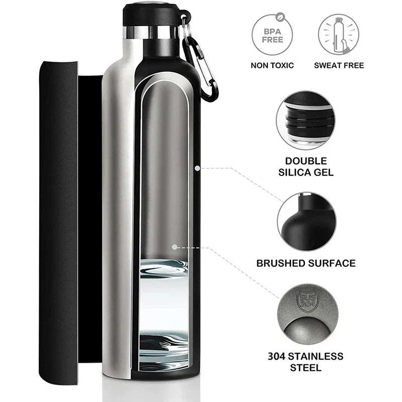 FEIJIAN 1000ml Sports Thermos Bottle