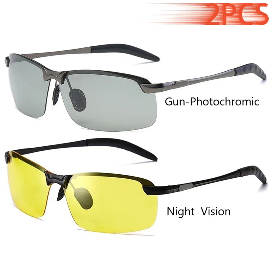 Photochromic Polarized Sunglasses Men