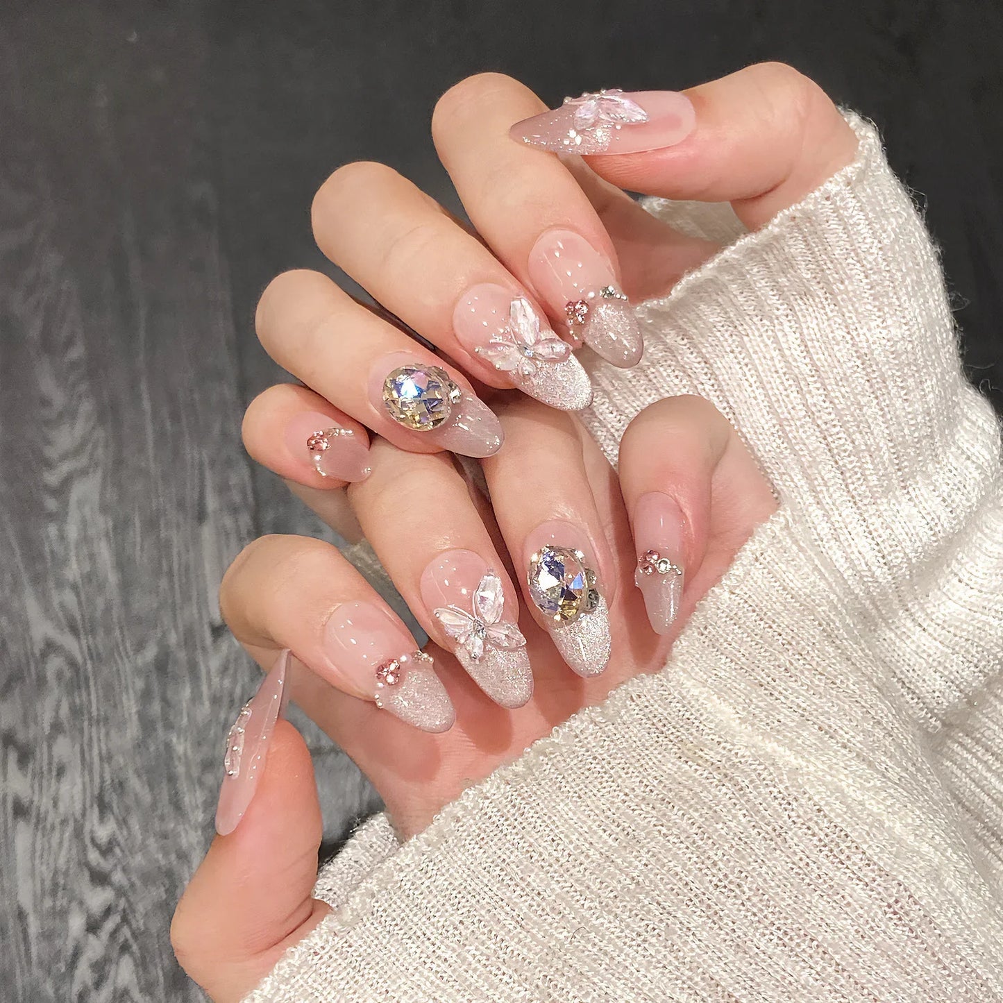 10Pcs Butterfly Cat’s Eye Nails
