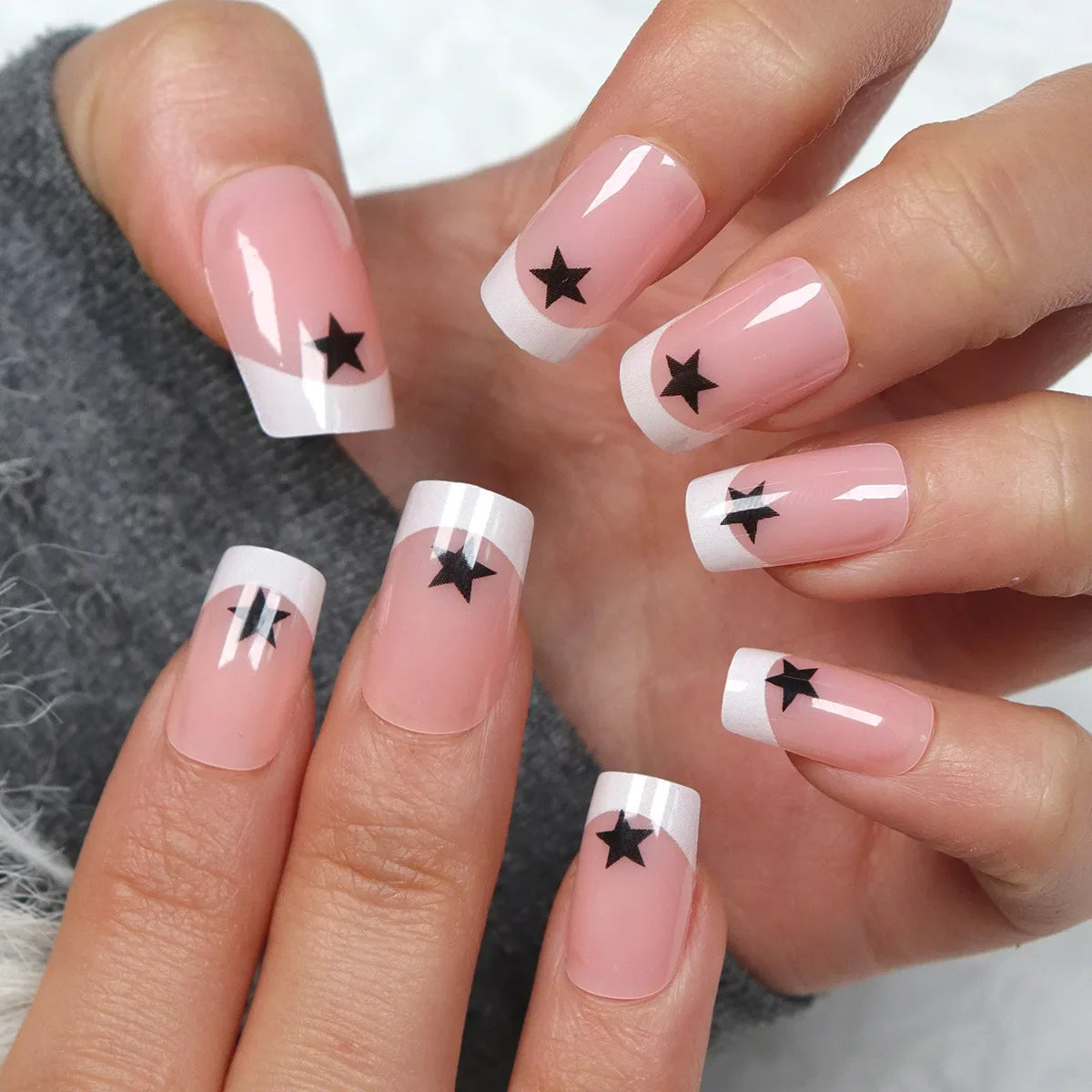 24Pcs Y2K Almond Press-On Nails