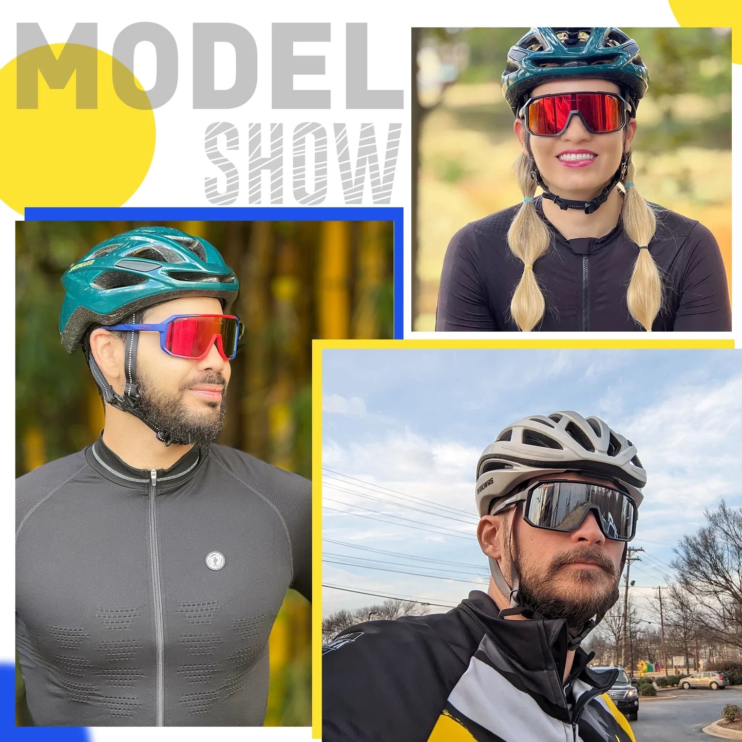 SCVCN Sports Cycling Sunglasses UV400