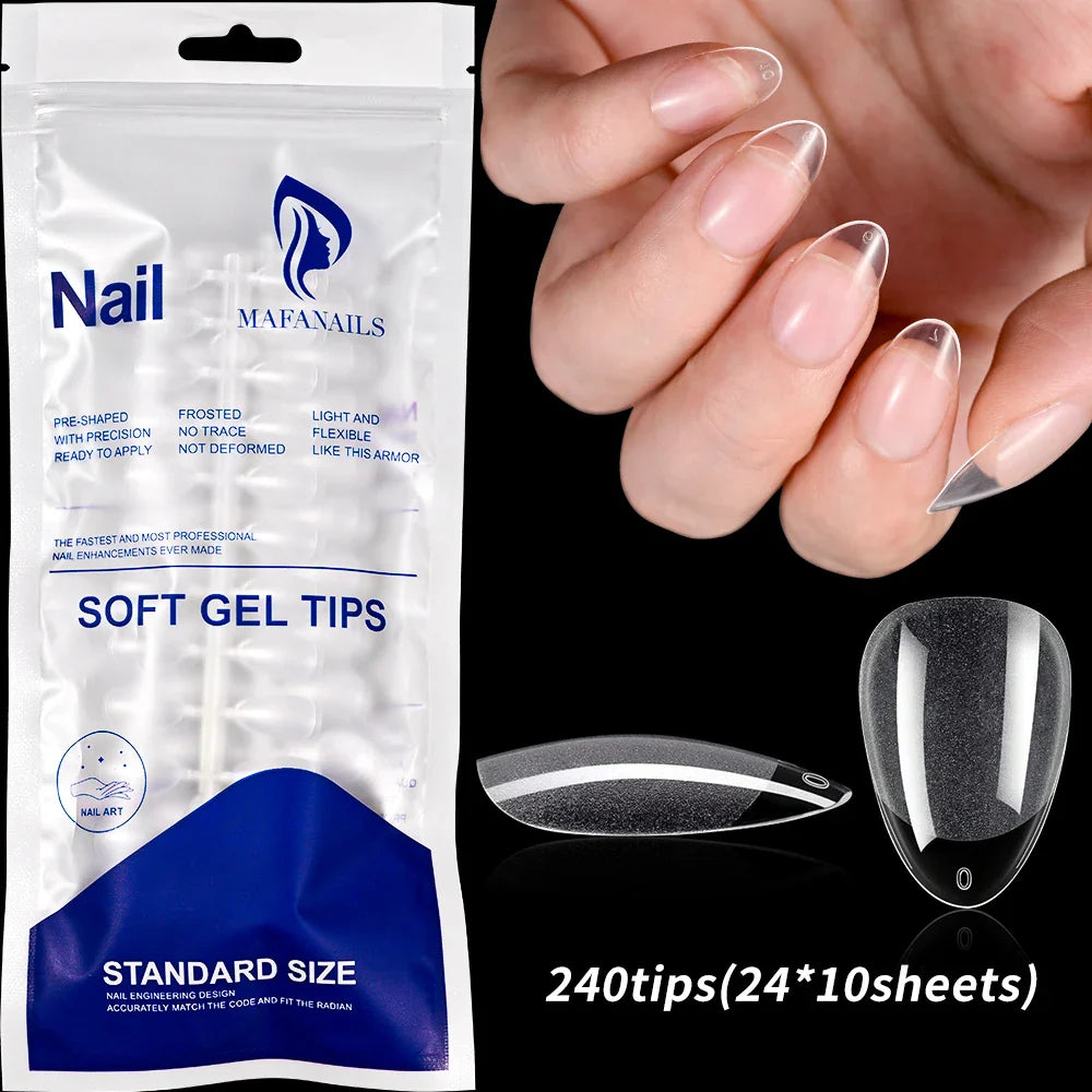 120Pcs Pink French Tip Nails