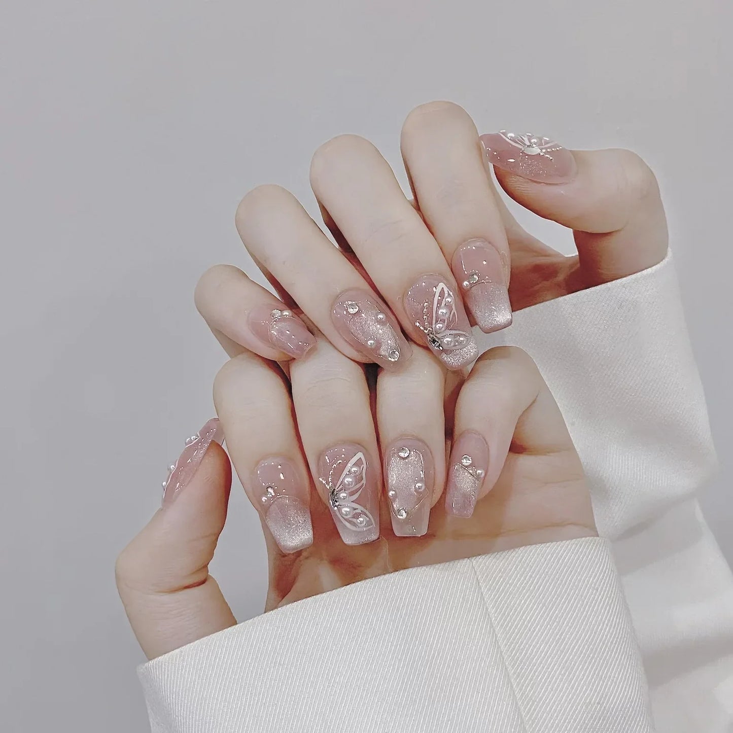 10Pcs Butterfly Cat’s Eye Nails