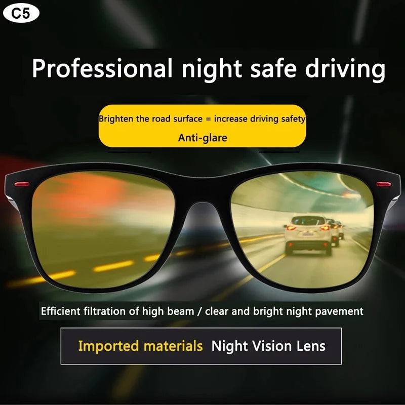 Night Vision Polarized Sunglasses Men