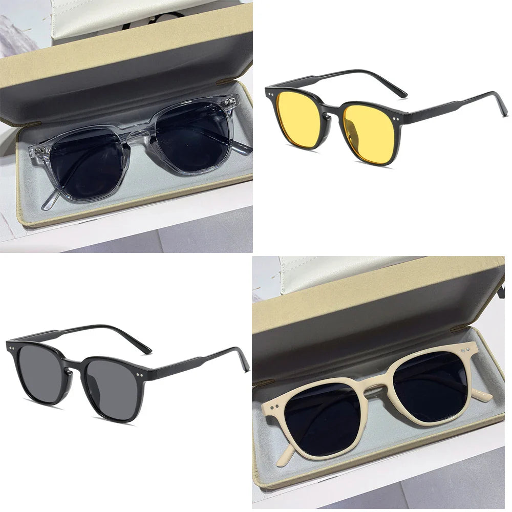Vintage Luxury Square Round Sunglasses