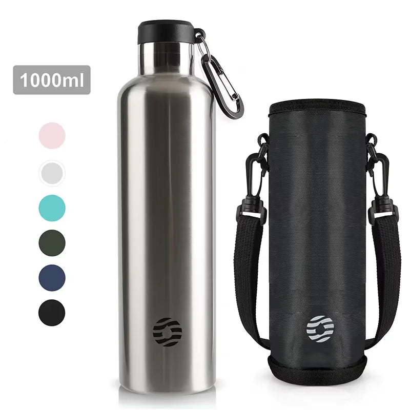 FEIJIAN 1000ml Sports Thermos Bottle