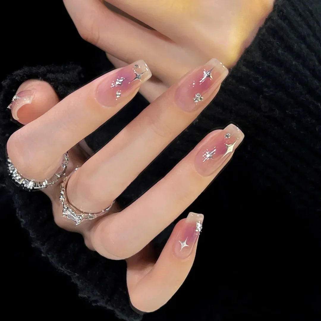 24Pcs Y2K Almond Press-On Nails