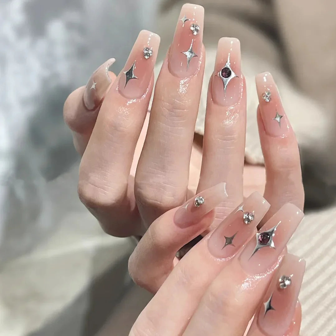 24Pcs Y2K Almond Press-On Nails