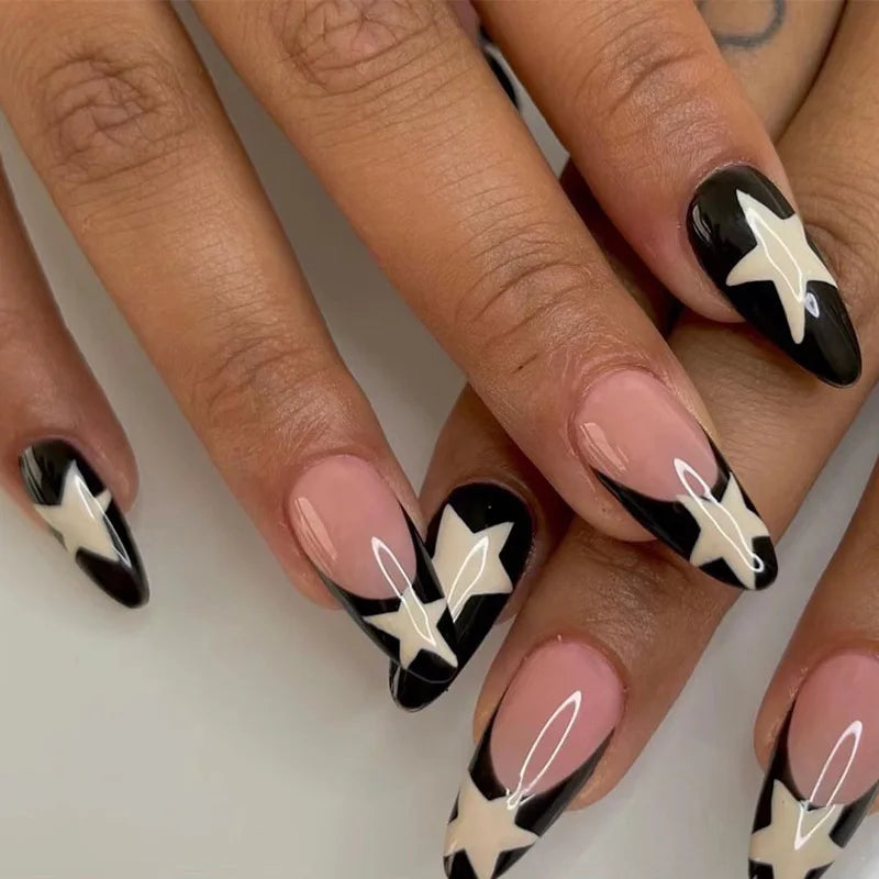 24Pcs Y2K Almond Press-On Nails