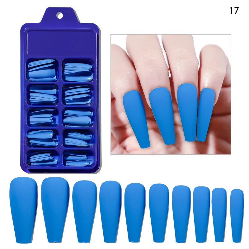 100Pcs Nude Pink Press-On Nails