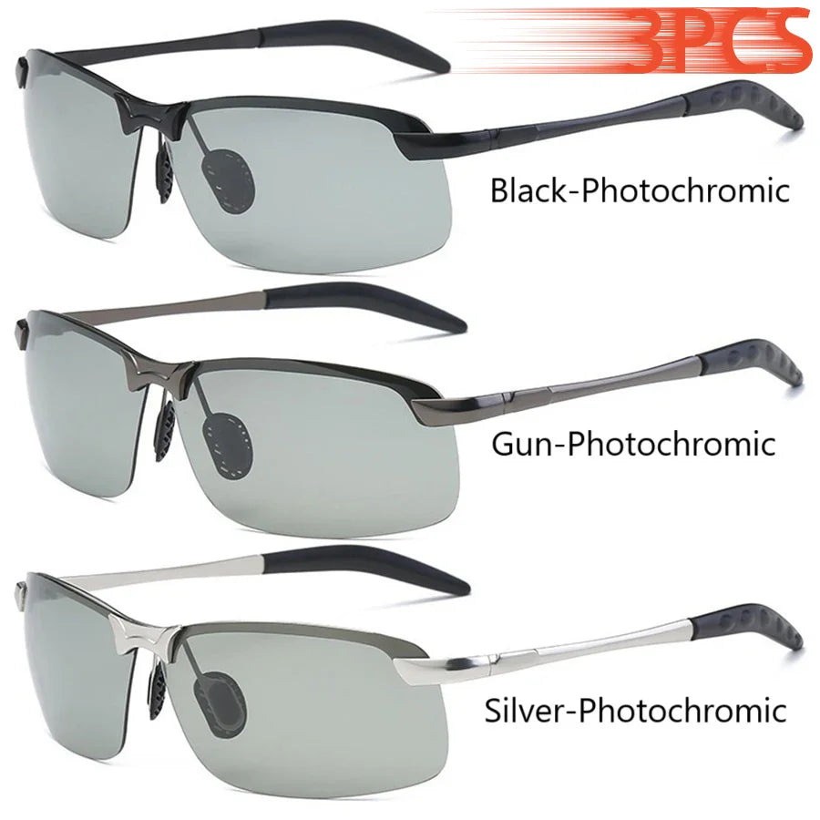 Photochromic Polarized Sunglasses Men
