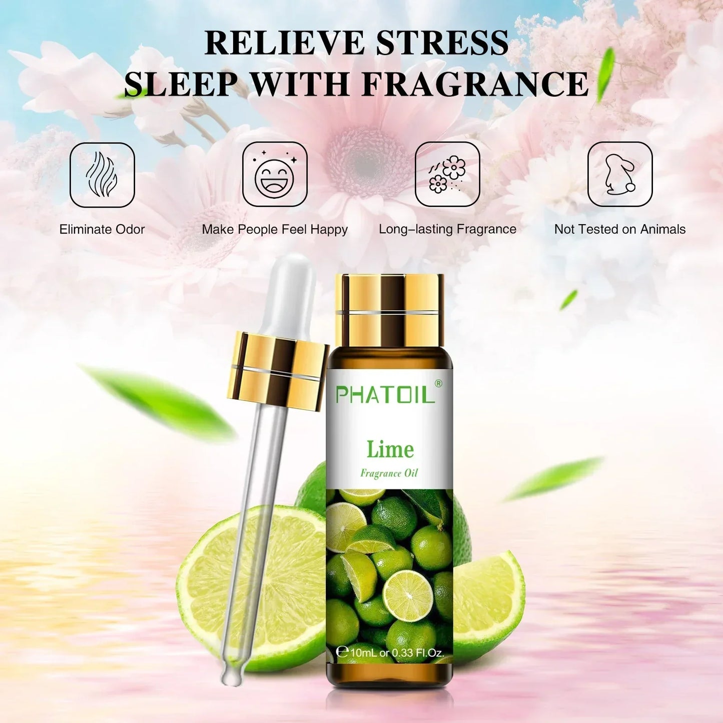 Unisex 10ml Pure Fruit & Flower Fragrance Oil