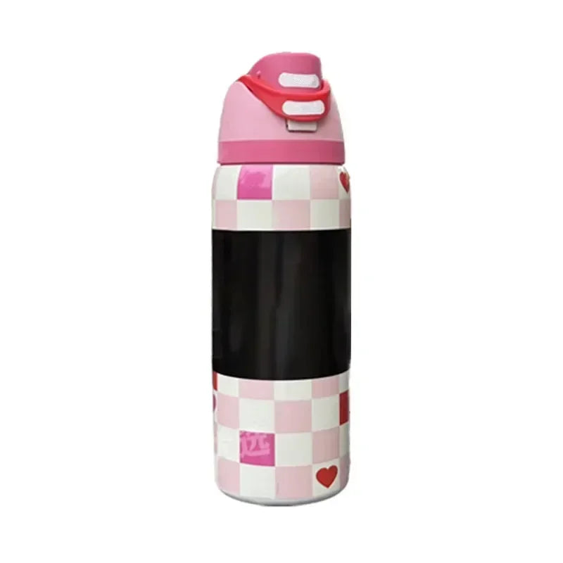 Owala Flower‑Pink Insulated Water Bottle