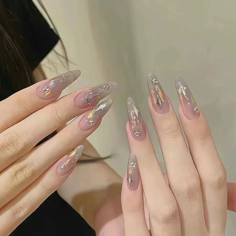 24Pcs Y2K Almond Press-On Nails