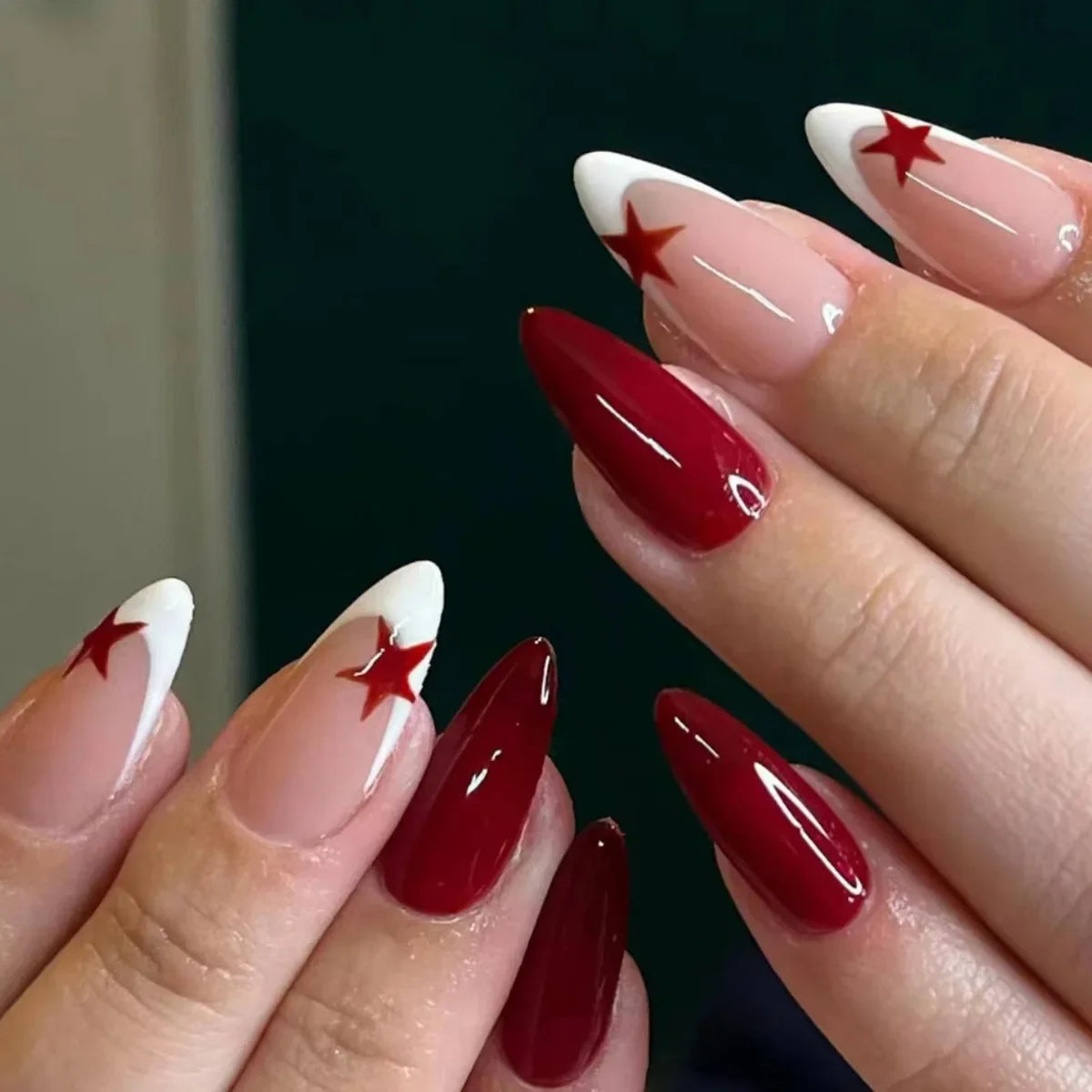 24Pcs Y2K Almond Press-On Nails
