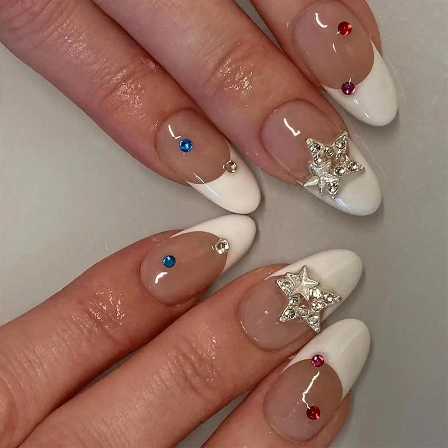 24Pcs Y2K Almond Press-On Nails