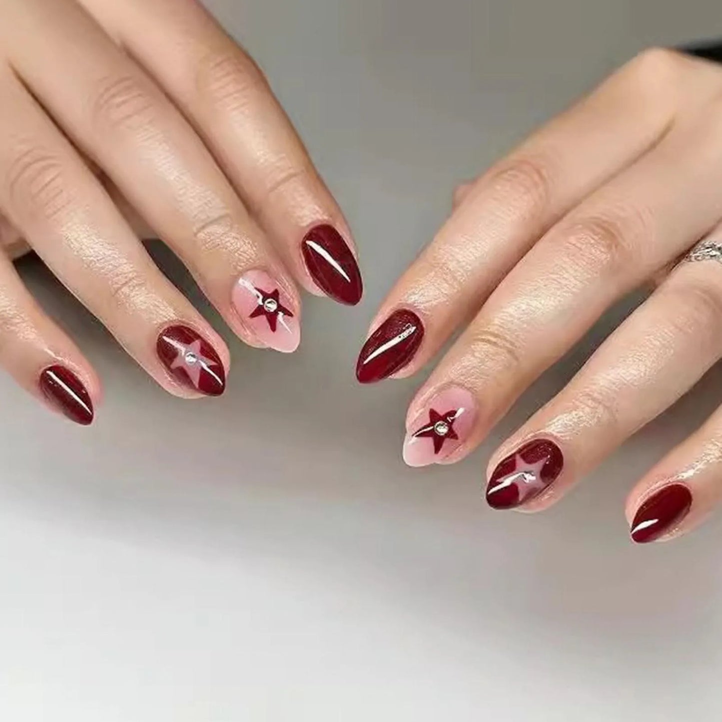 24Pcs Y2K Almond Press-On Nails