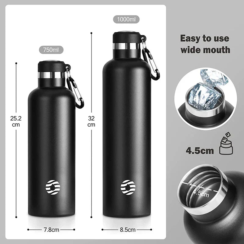 FEIJIAN 1000ml Sports Thermos Bottle