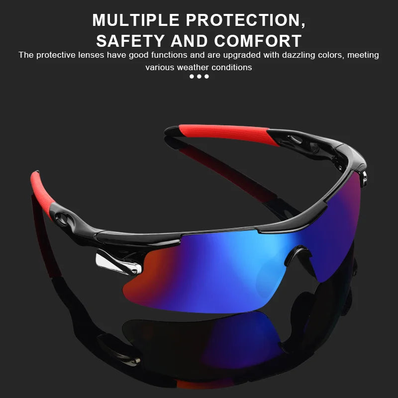 RIDERACE Sports Cycling Sunglasses Men