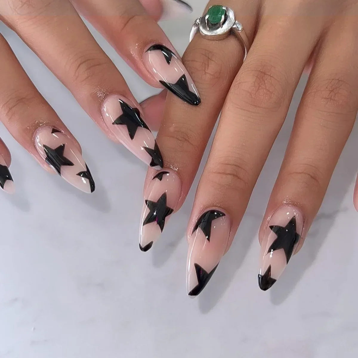 24Pcs Y2K Almond Press-On Nails