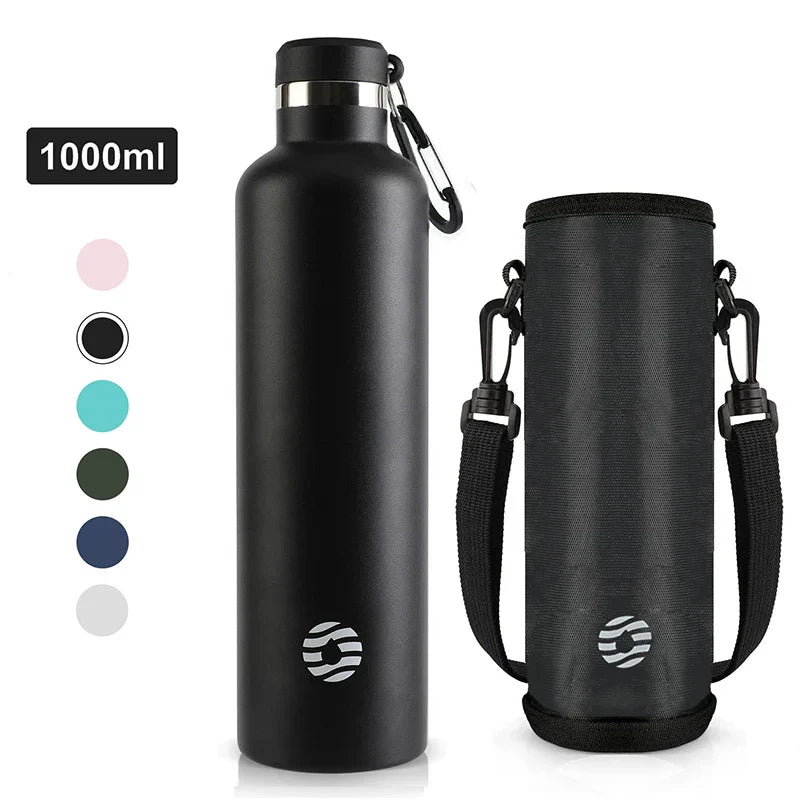 FEIJIAN 1000ml Sports Thermos Bottle