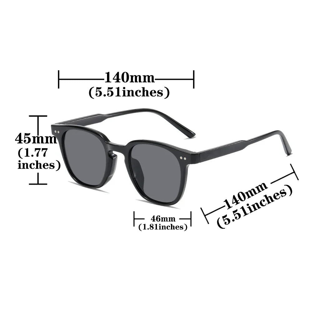 Vintage Luxury Square Round Sunglasses