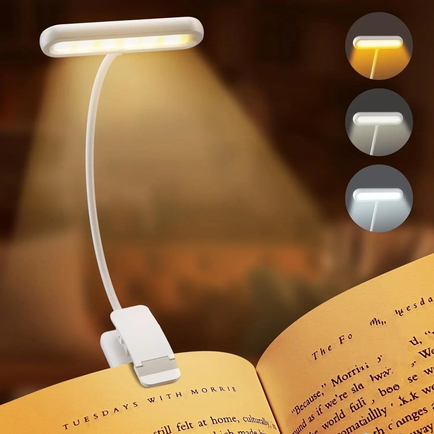 14 LEDs Rechargeable Book Light
