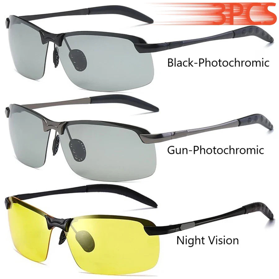 Photochromic Polarized Sunglasses Men