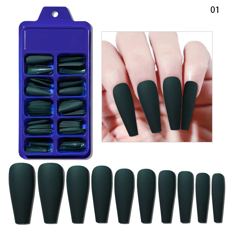 100Pcs Nude Pink Press-On Nails