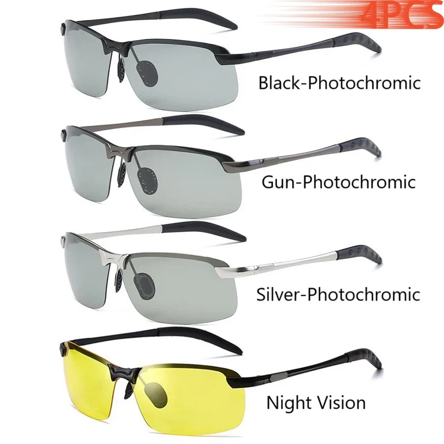 Photochromic Polarized Sunglasses Men