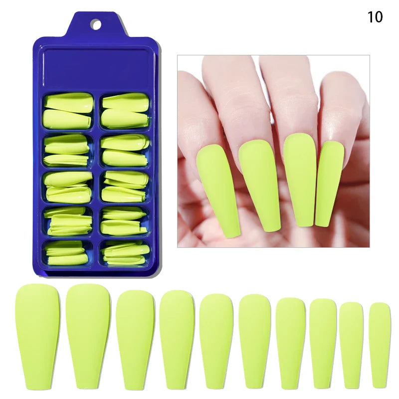 100Pcs Nude Pink Press-On Nails