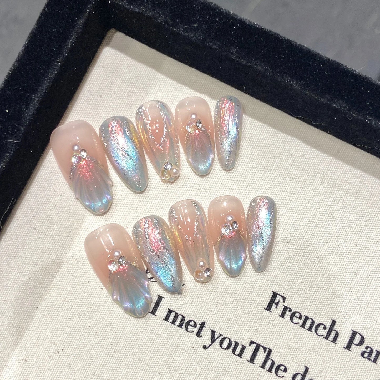 10Pcs Butterfly Cat’s Eye Nails