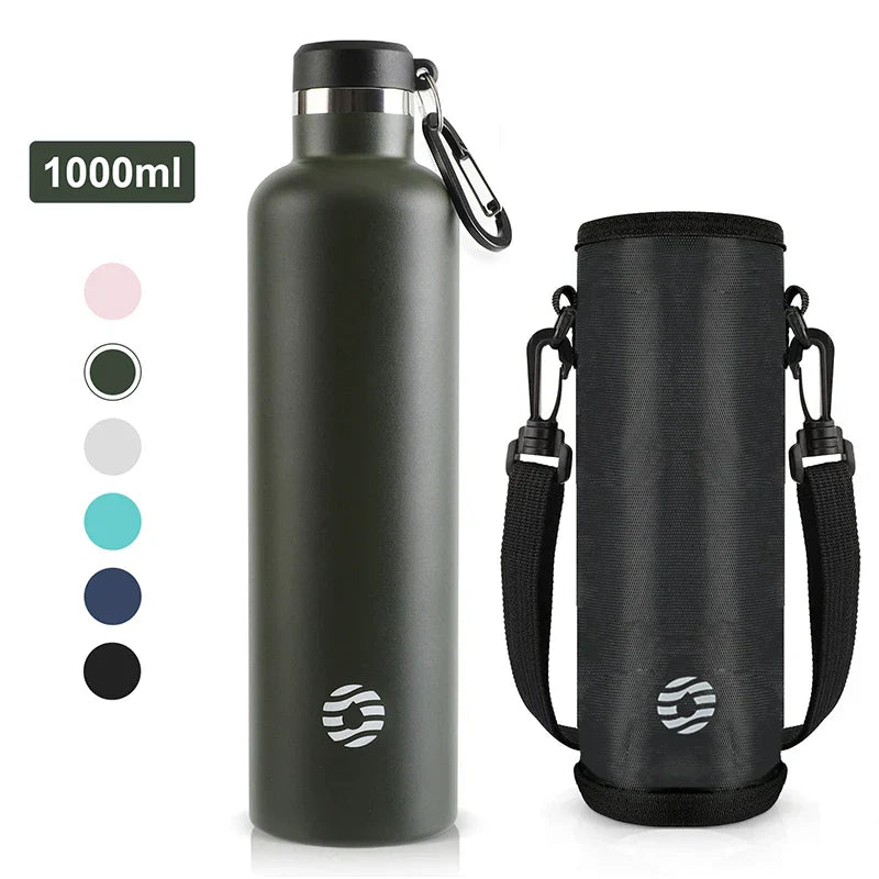 FEIJIAN 1000ml Sports Thermos Bottle