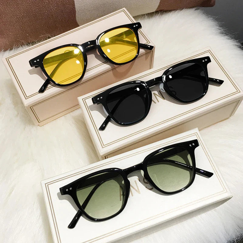 Vintage Luxury Square Round Sunglasses