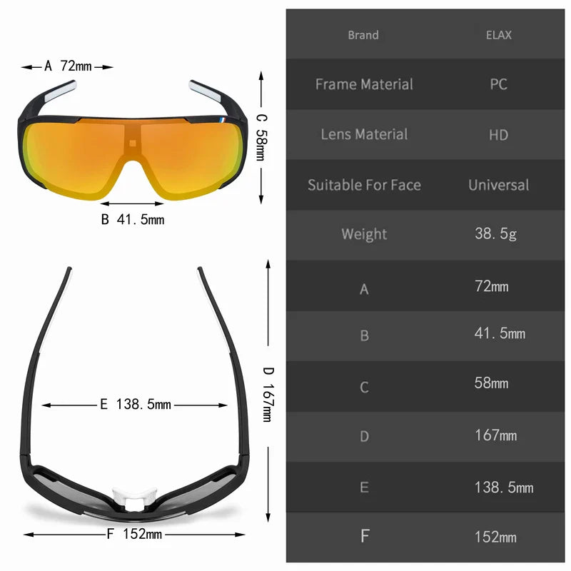 ELAX Polarized Photochromic Cycling Glasses