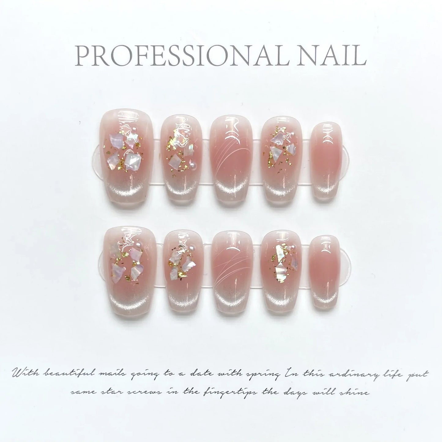10Pcs Butterfly Cat’s Eye Nails