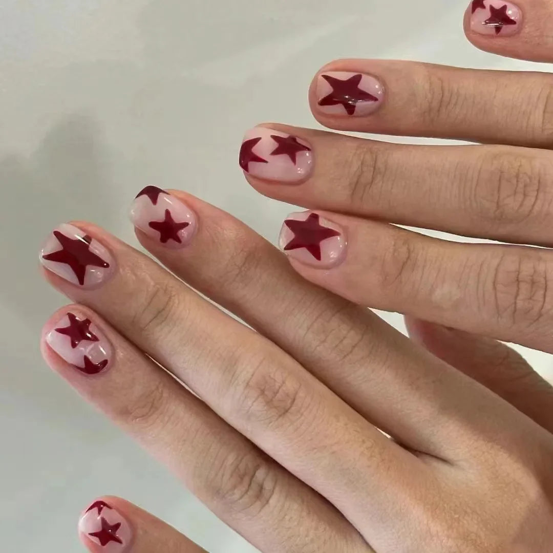 24Pcs Y2K Almond Press-On Nails