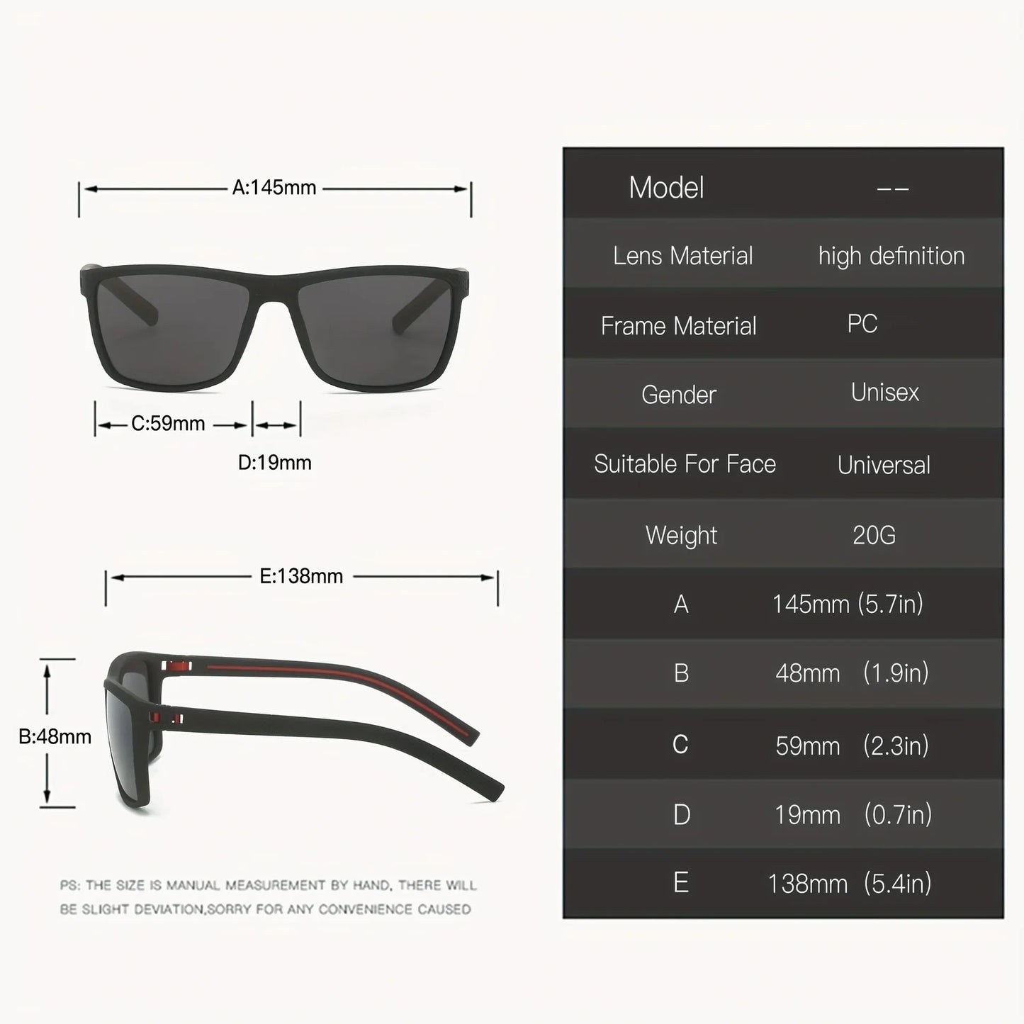 Polarized UV400 Sunglasses 1-2PCS