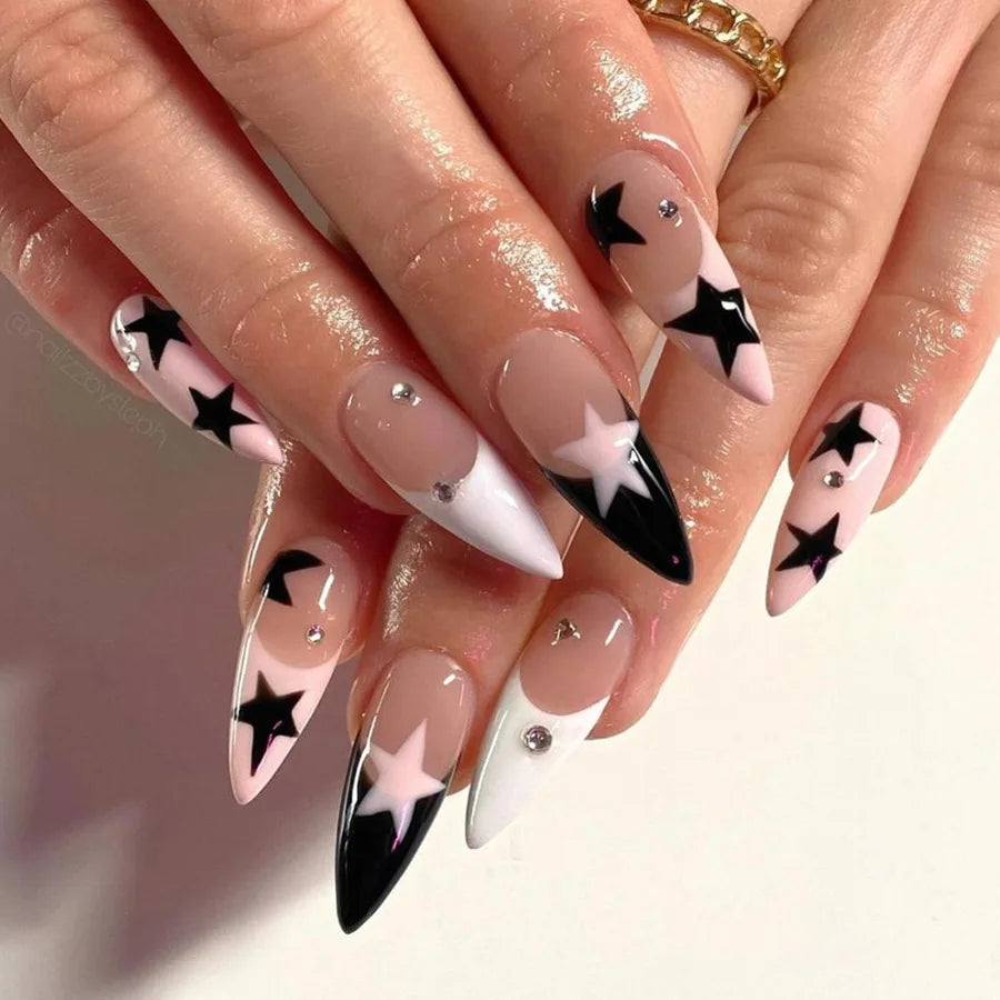 24Pcs Y2K Almond Press-On Nails