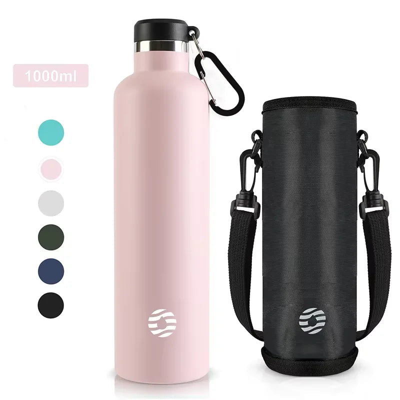 FEIJIAN 1000ml Sports Thermos Bottle