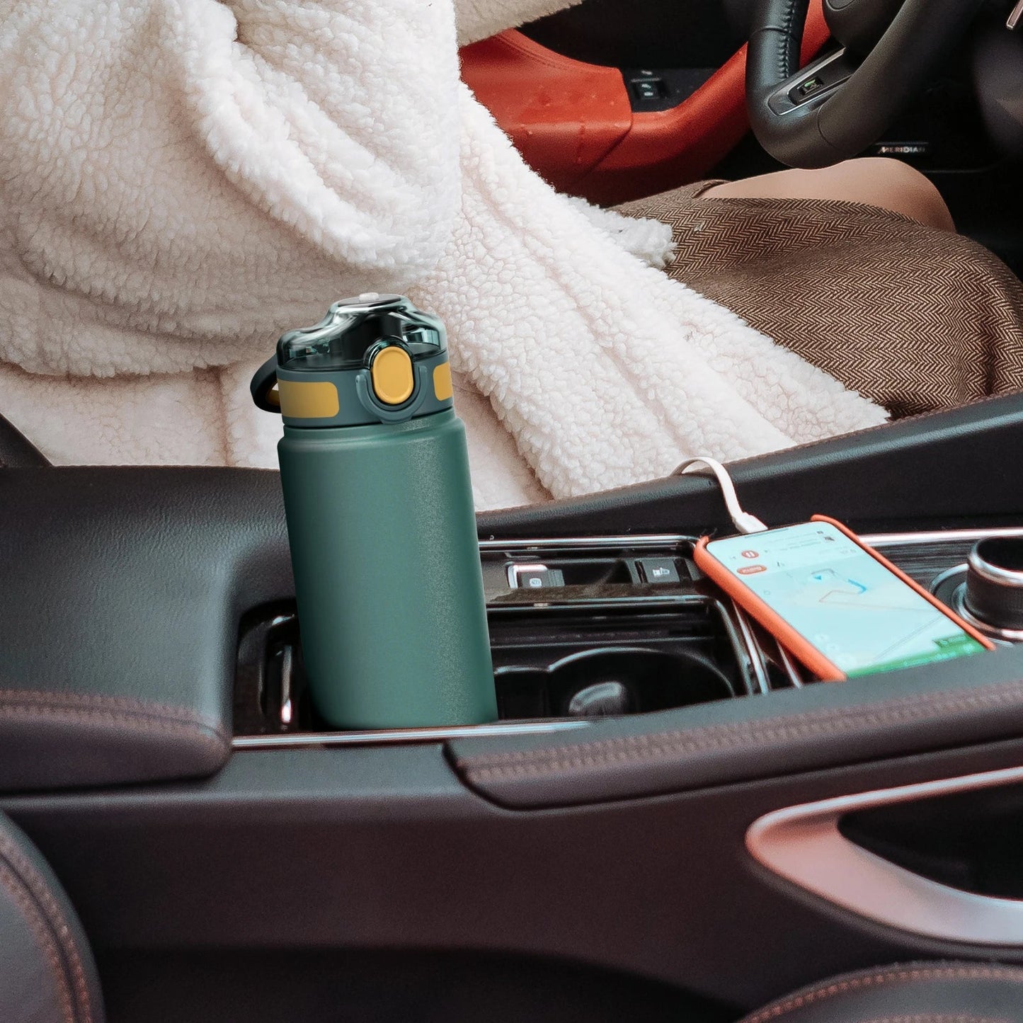 FEIJIAN Insulated Straw Water Bottle ( leak proof )