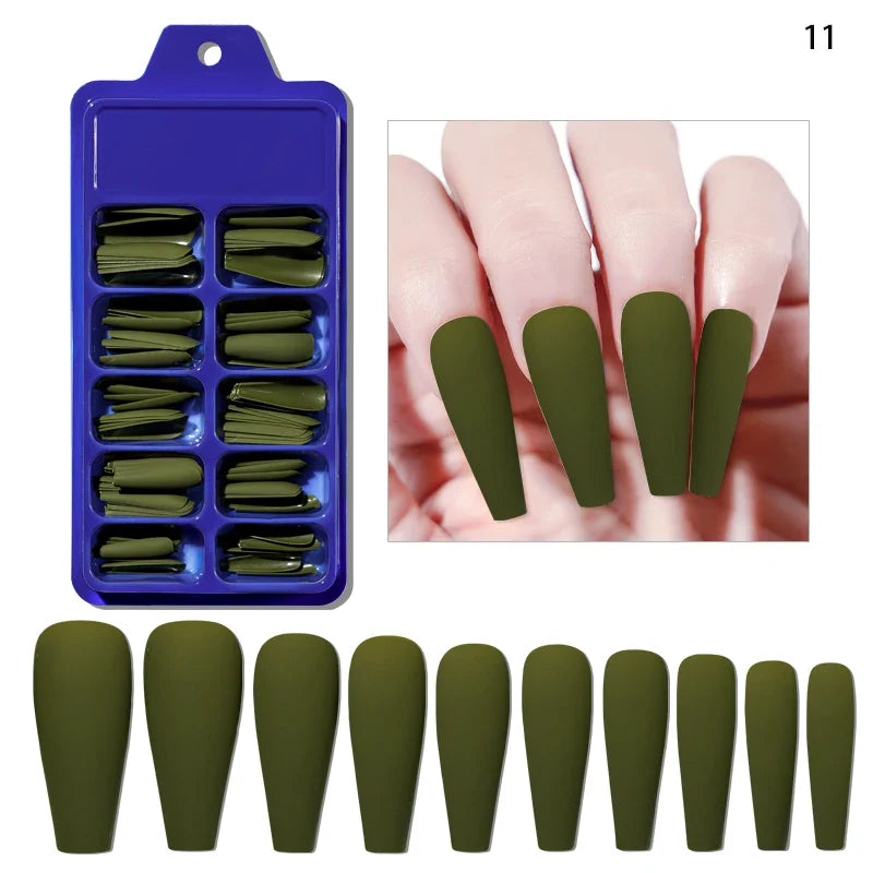 100Pcs Nude Pink Press-On Nails