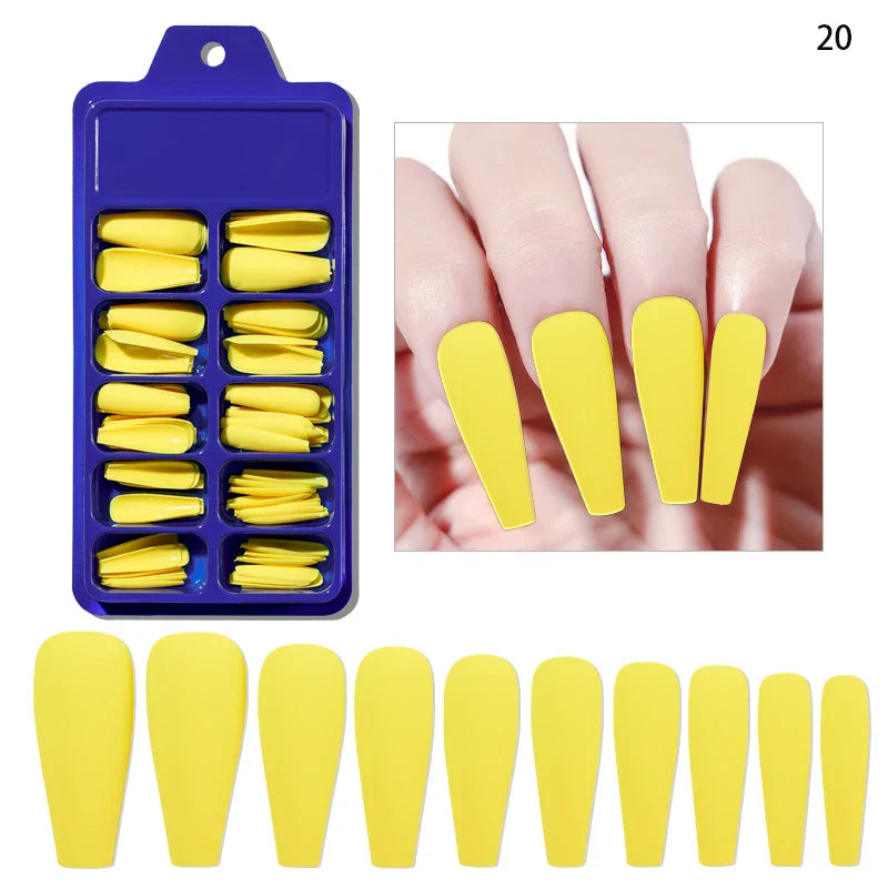100Pcs Nude Pink Press-On Nails