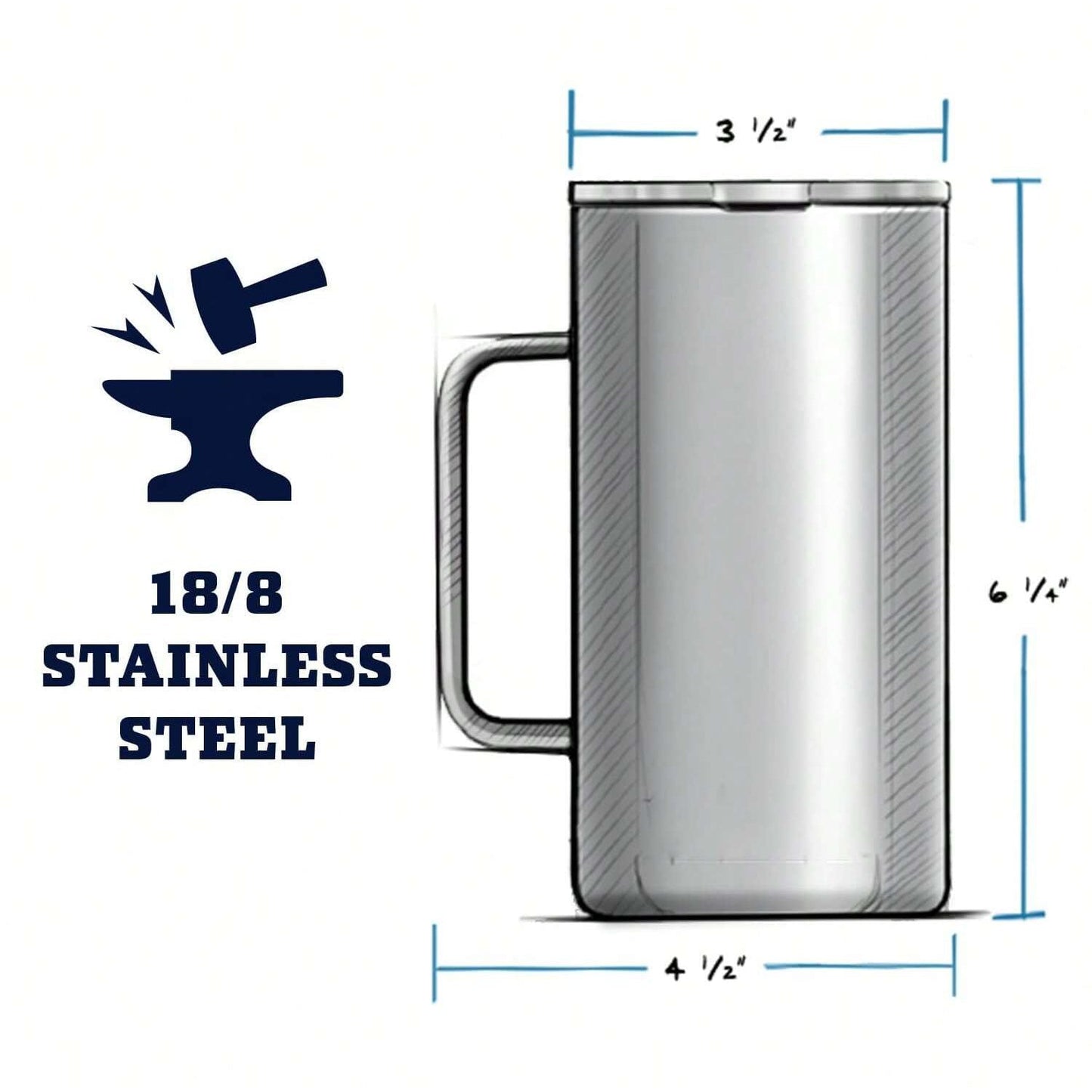 YETI Rambler 24 Oz Stainless Steel Vacuum Insulated Tumbler