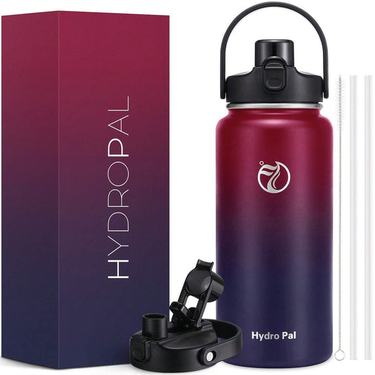 Hydropal Insulated Water Bottle with 2-in-1 Lid