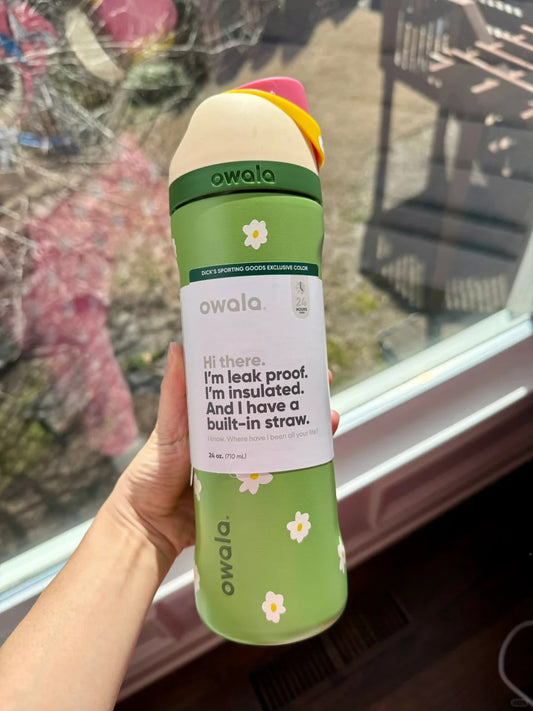 Owala Insulated Sports Water Bottle - Darling Daisy
